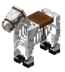 Saddled Skeleton Horse