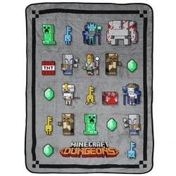 A blanket for Minecraft Dungeons, featuring a husk.