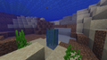 Naturally generated sugar cane found underwater.