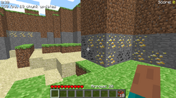 A surface-level ore deposit.