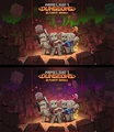 Early concepts for the Minecraft Dungeons: Ultimate Edition key art.