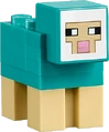 LEGO minifigure of cyan sheep.
