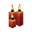 Three Red Candles (lit)