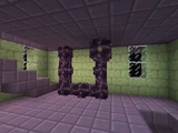 Half of a chorus tree generated inside of an end city room.
