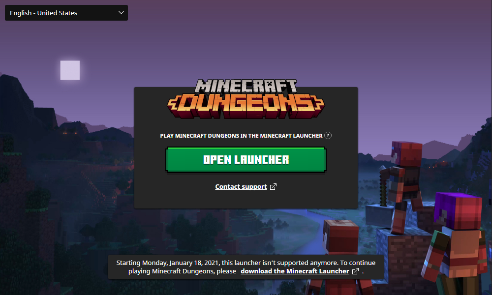 minecraft launcher open on taskbar, not opening