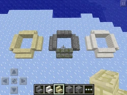 Image of correctly textured stone brick-type, sandstone-type and quartz-type stairs - Bug:MCPE1219