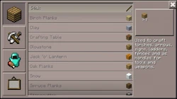 in-game screenshot of old MATTIS in the inventory (without crafting table).