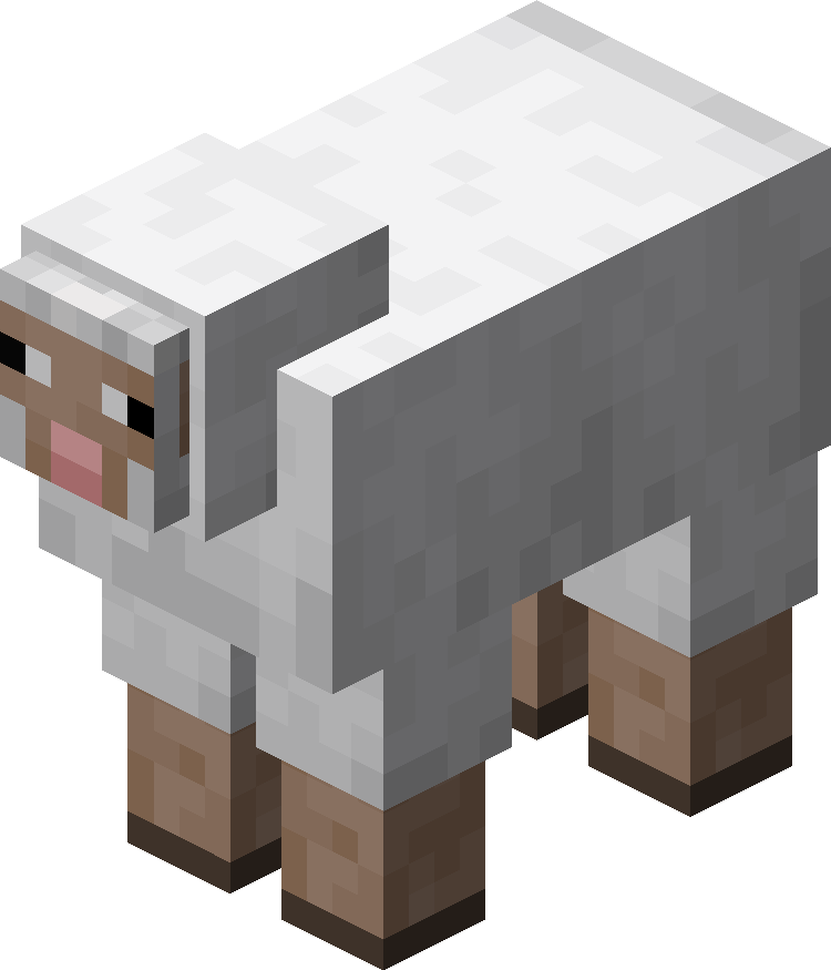 minecraft sheep head pixel art