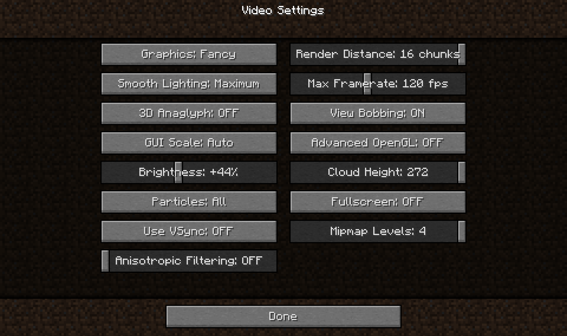 Cloud Height Slider