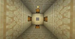 Naturally generated sandstone found in a desert pyramid secret interior.