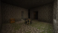 Another monster room next to a mineshaft.