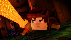 Jesse escapes from the temple.