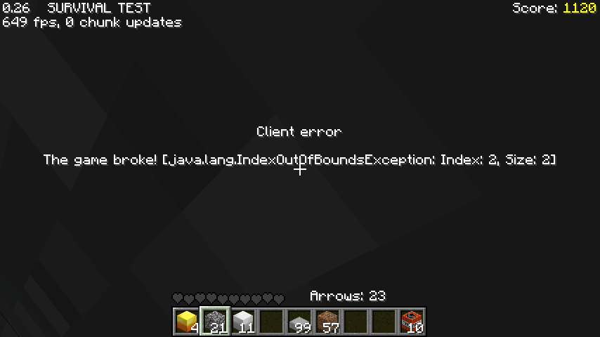 Java Edition Classic 0.26 SURVIVAL TEST/Development – Minecraft Wiki