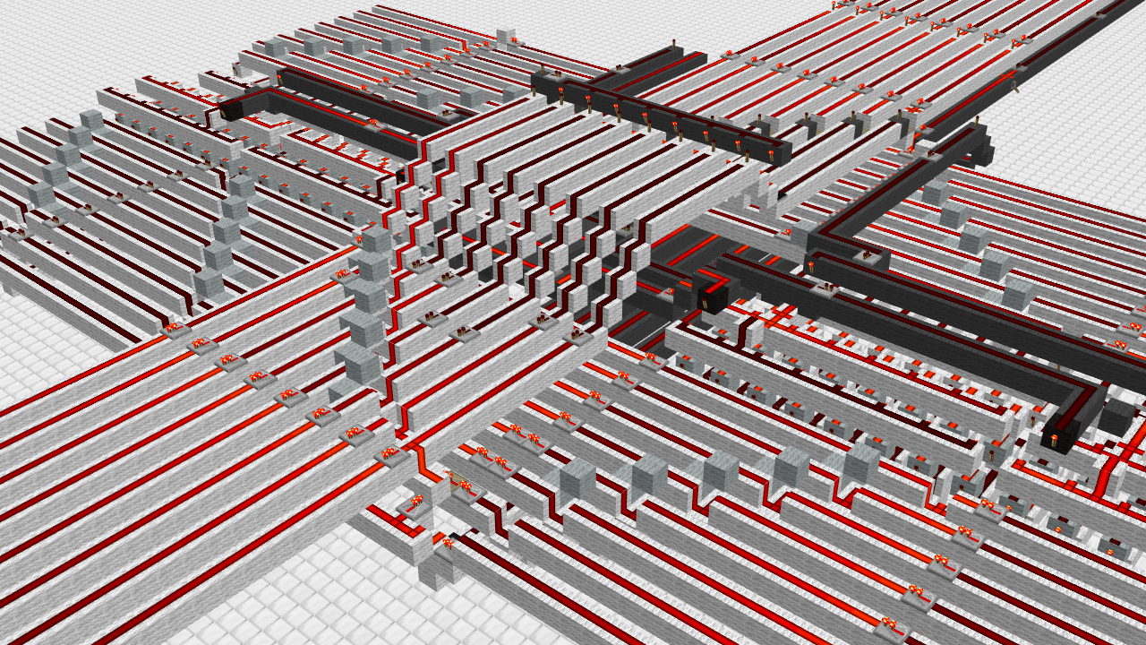 Computer Created of Redstone Minecraft Map