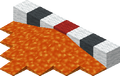 Lava spreading from a source