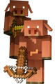 Official artwork of two piglins.