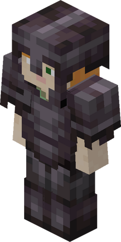 The armor silver minecraft character free 3D model rigged