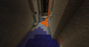 Naturally generated diamond ore, redstone ore, and lapis lazuli ore found in a canyon. Check the image for seed and coords.