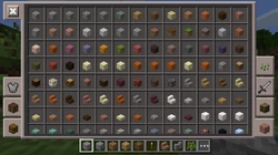 Pocket Edition Creative inventory from v0.14.0 to 1.1.5.