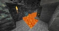 Diamond ore near Lava.