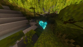 Glow squid found in the lush caves (Vibrant Visuals enabled)