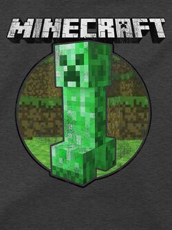 minecraft logo wallpaper creeper