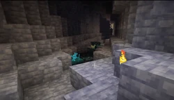 The deep dark as seen during Minecraft Live 2020.