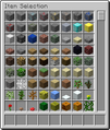 The previous creative inventory screen before 12w21b.