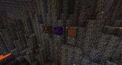 Some blocks placed in a basalt delta.