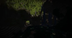 A lush cave meets the deep dark.
