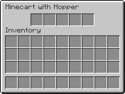 MineCart com GUI de Hopper
