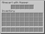 Minecart with Hopper GUI