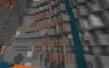 Naturally generated dripstone blocks in a canyon.