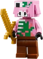LEGO Minecraft zombified piglin minifigure.