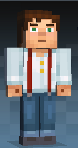 Warm-Light Skinned, Male Jesse (Red Suspenders)