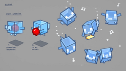 Various iterations of how the allay could carry items.