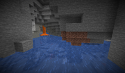 Flooded cave