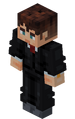 Brandon Pearce's Minecraft skin (Without the cape).