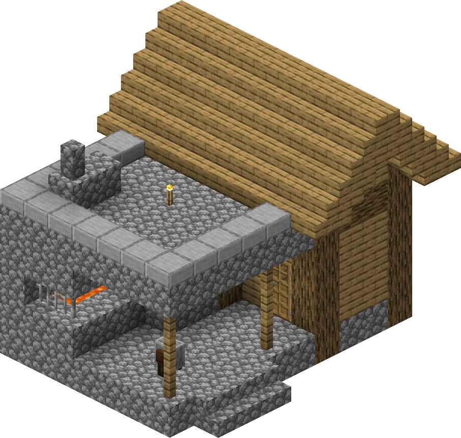 minecraft village blacksmith blueprints