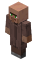 My Minecraft skin. Made from the official villager texture. It took 5 days. (Credit goes to User:Pneuma01 for rendering it)