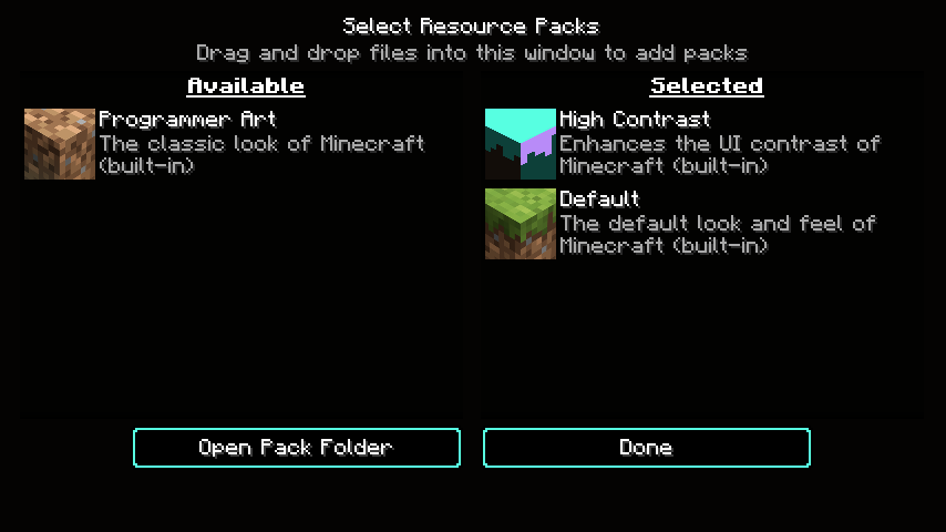 HC Select Resource Packs