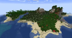 A shore with medium beaches.
