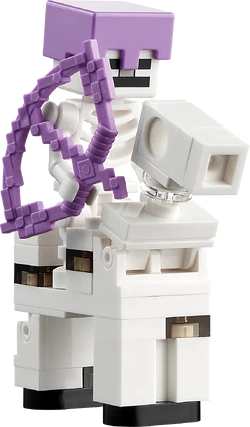 LEGO Minecraft skeleton horseman minifigure.