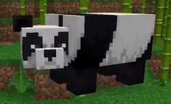 Minecraft panda with cute little ears on Craiyon