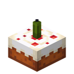 Gâteau de bougie verts