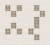 軌道が完成する前のT字路