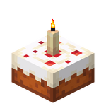 Gâteau aux bougies (allumé)