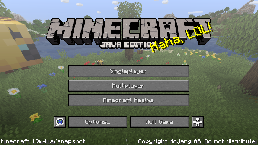 Java Edition 19w41a Minecraft Wiki