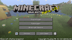 Java Edition 19w41a