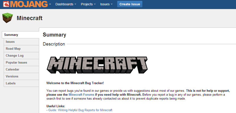 Bug Tracker Minecraft Wiki